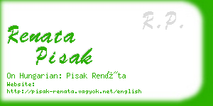 renata pisak business card